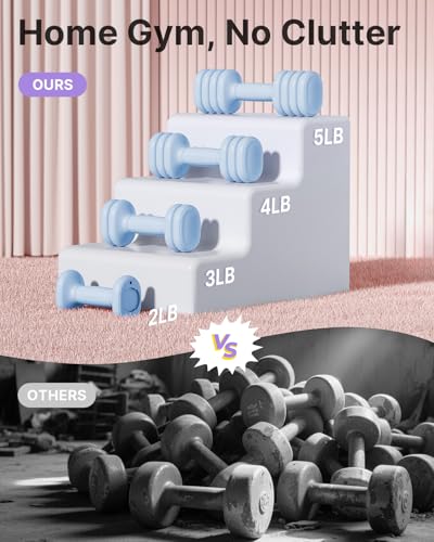Adjustable Dumbbell Set of 2, 2-5 lbs Each M228