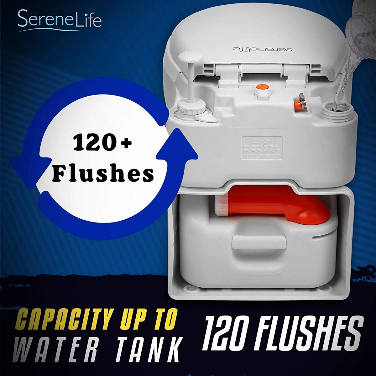 Outdoor Portable Cassette Toilet with Detachable Waste Holding Tank T981