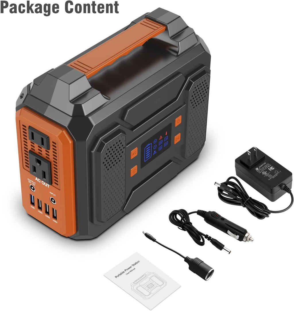 Portable Power Station 300W 280Wh 75000mAh Lithium Battery Backup Power Source with Flashlight D275664