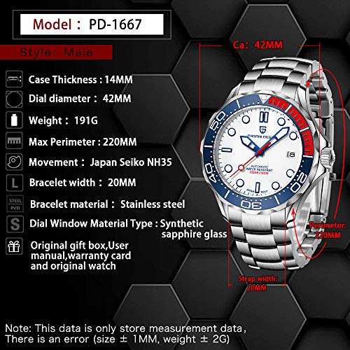 Stainless Steel Automatic Diving Watch with Ceramic Bezel X405