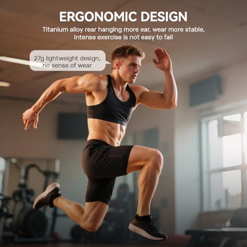 32G Memory Bluetooth 5.4 IP68 Waterproof Open-Ear Sports Headphones S253