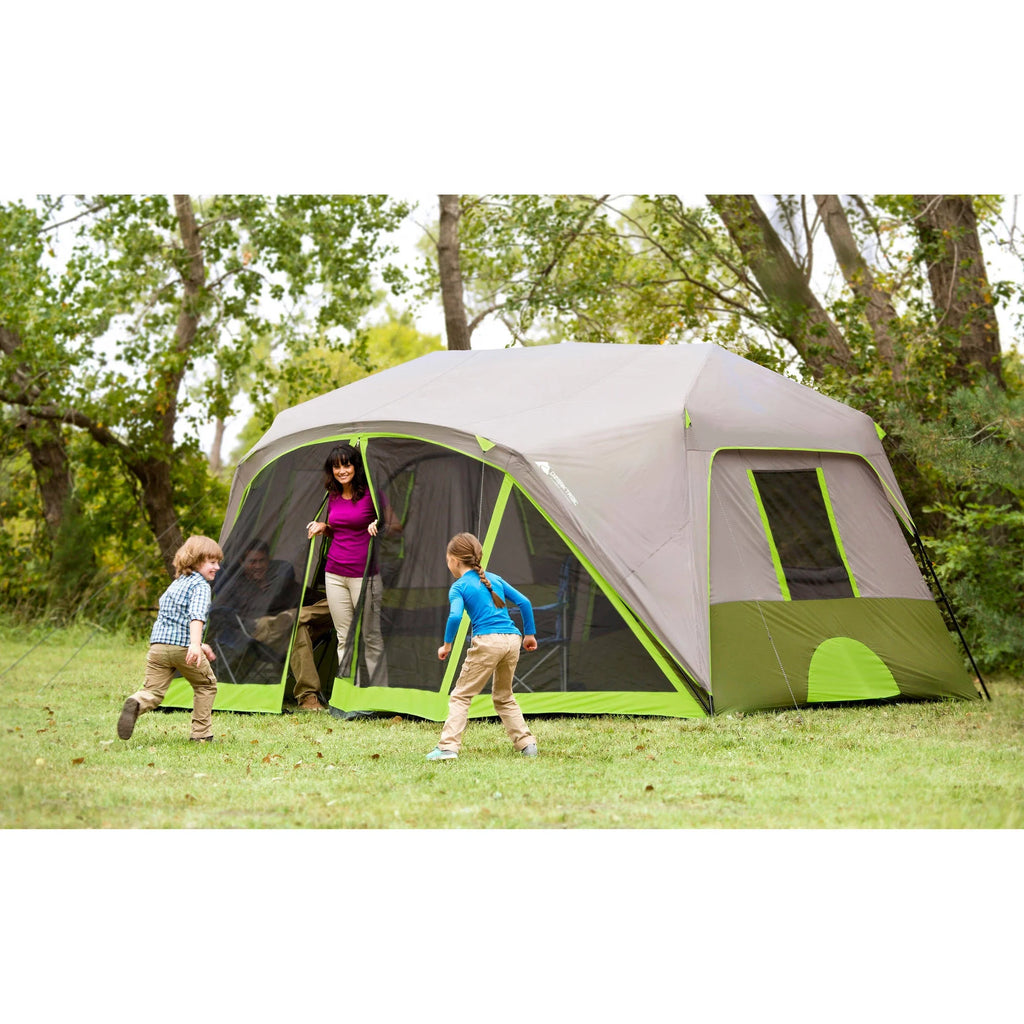 14' x 13.5' 9 Person 2 Room Instant Cabin Tent with Screen Room K312979