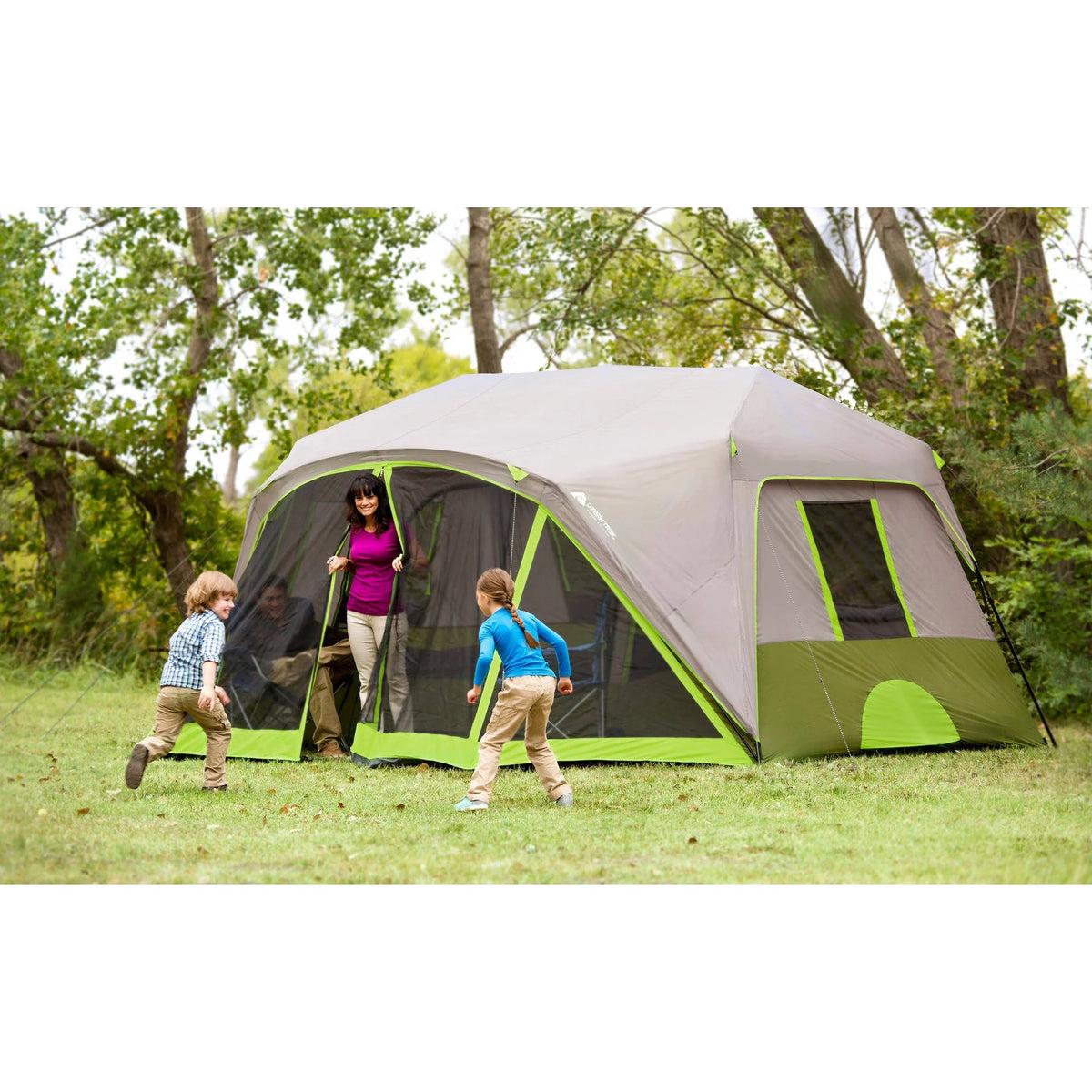 14' x 13.5' 9 Person 2 Room Instant Cabin Tent with Screen Room K312979