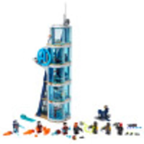 Avengers Tower Battle Building Toy with Superhero Minifigures (685 Pieces) L485