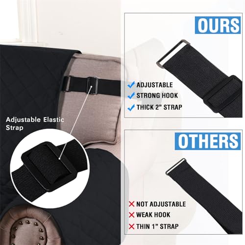 Grey Small Recliner Waterproof Sofa Cover Y2891