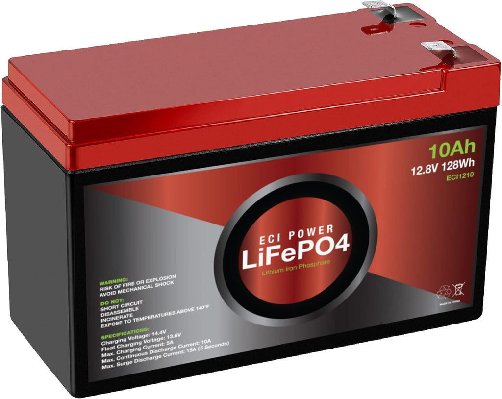 12V 10Ah Lithium LiFePO4 Deep Cycle Rechargeable Battery D8010
