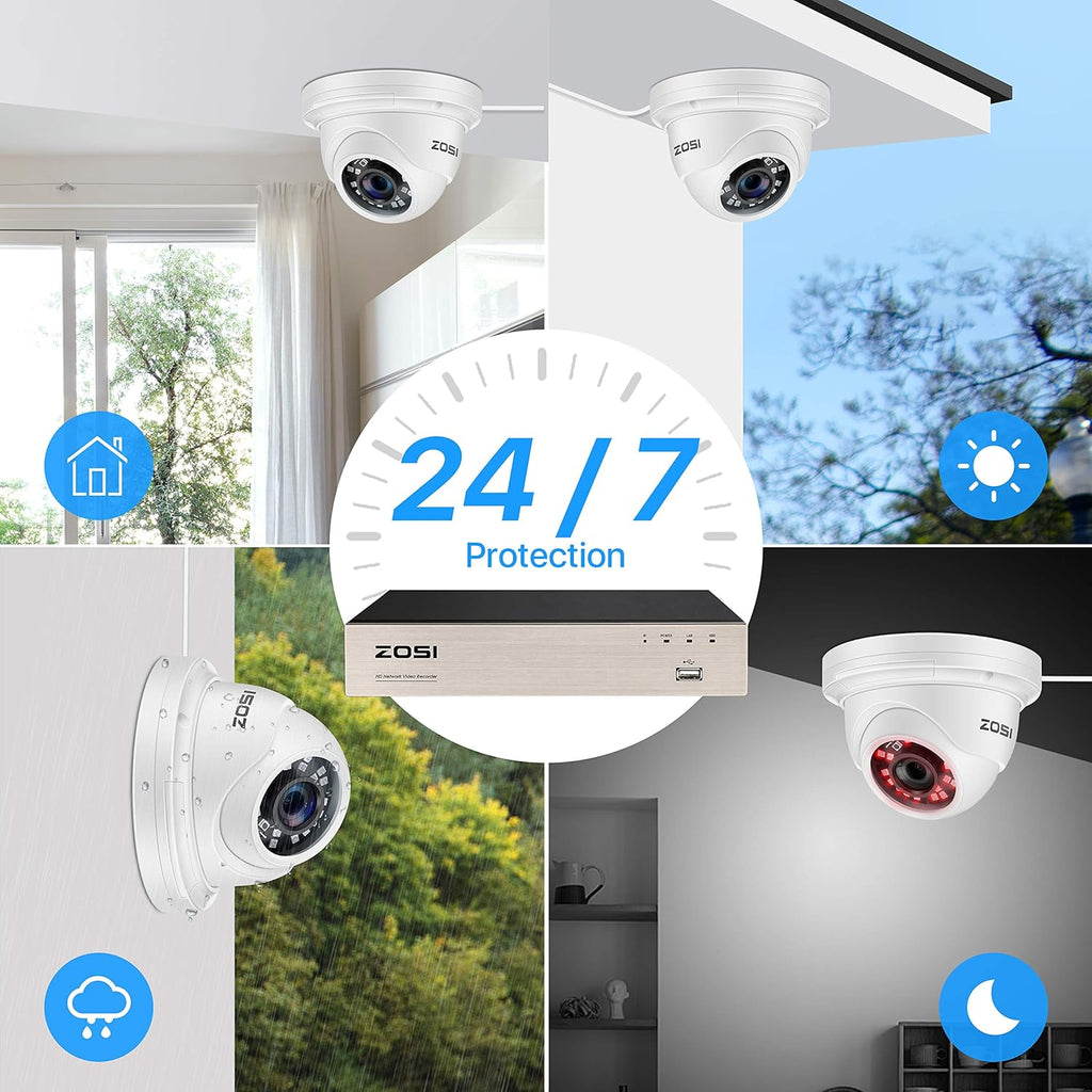 8CH 5MP PoE Security Camera System with 2TB HDD X56228