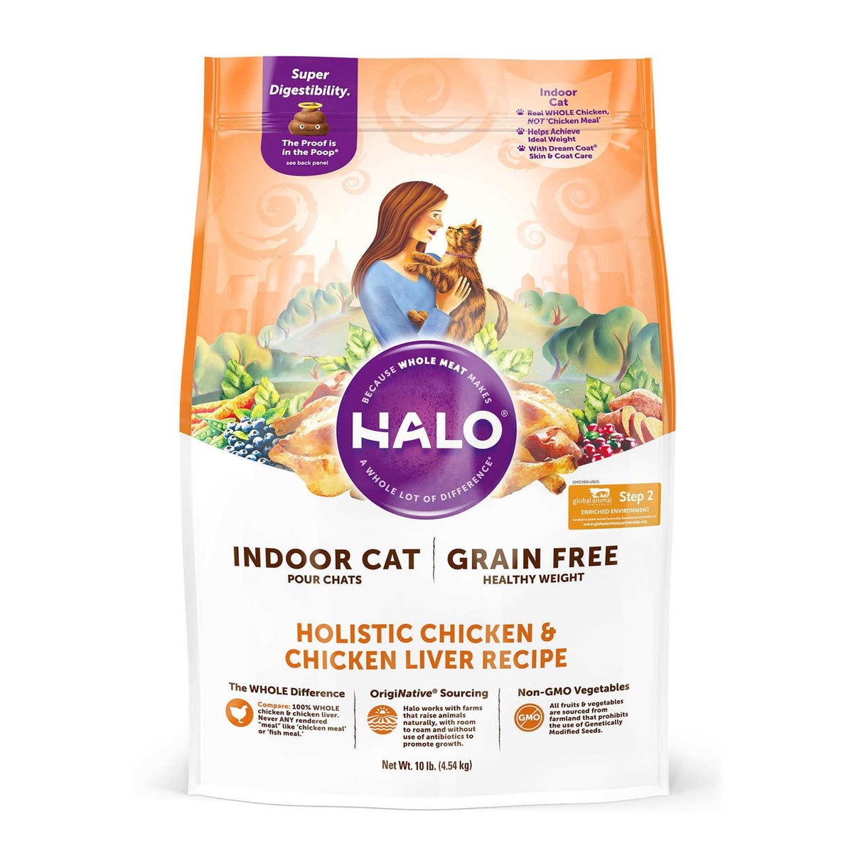 Chicken & Chicken Liver Recipe Grain-Free Dry Cat Food E625345