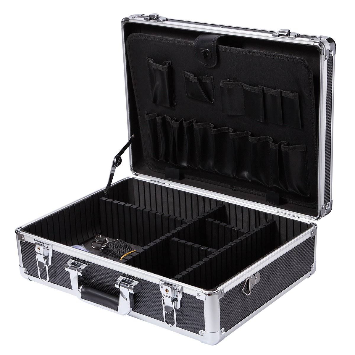 Aluminum Metal Hard Case Toolbox with Adjustable Dividers U3416