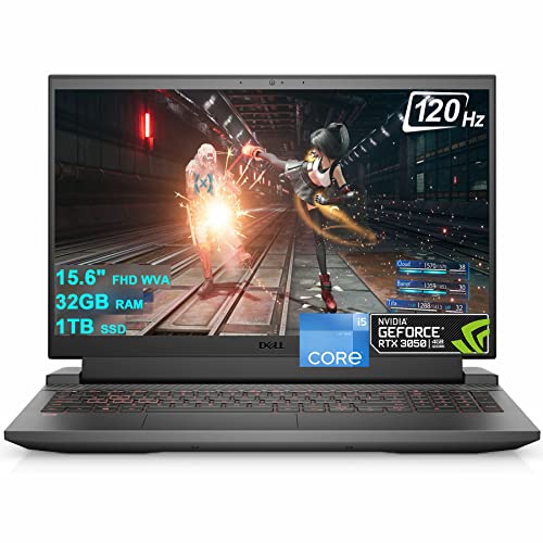15.6" FHD 120Hz Gaming Laptop with 12th Gen Intel i5-12500H, 32GB RAM, 1TB SSD, RTX 3050 C9429