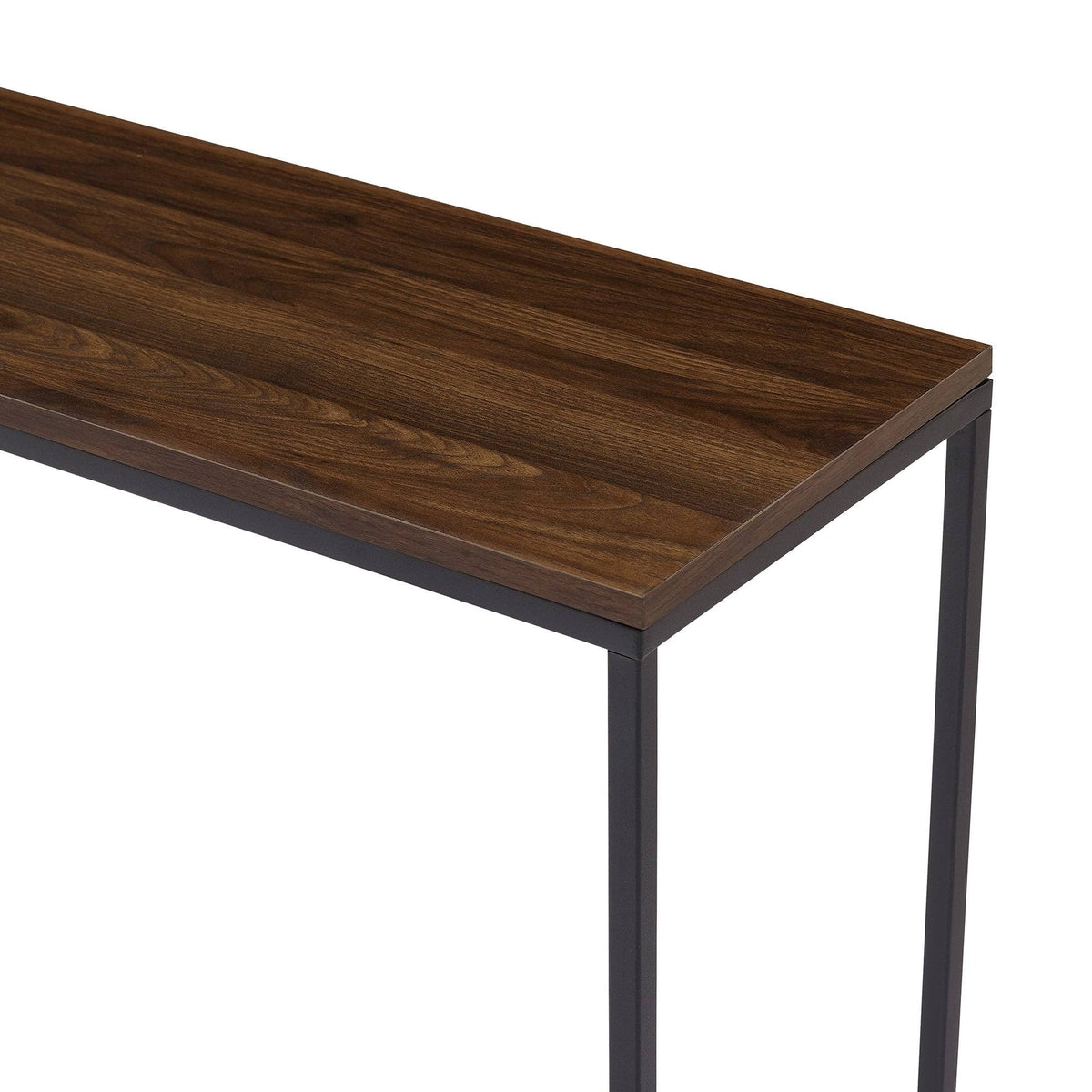 42-Inch Metal Entry Table White Faux Marble Gold Q7847