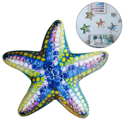 Peach Iron Starfish Wall Decor X2994
