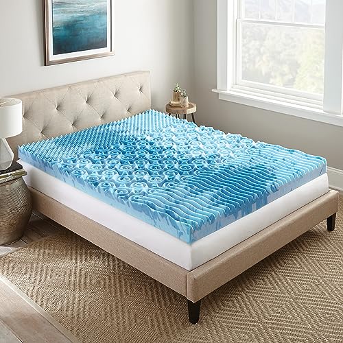 Blue Twin 3" Cooling Foam Mattress Topper L195463