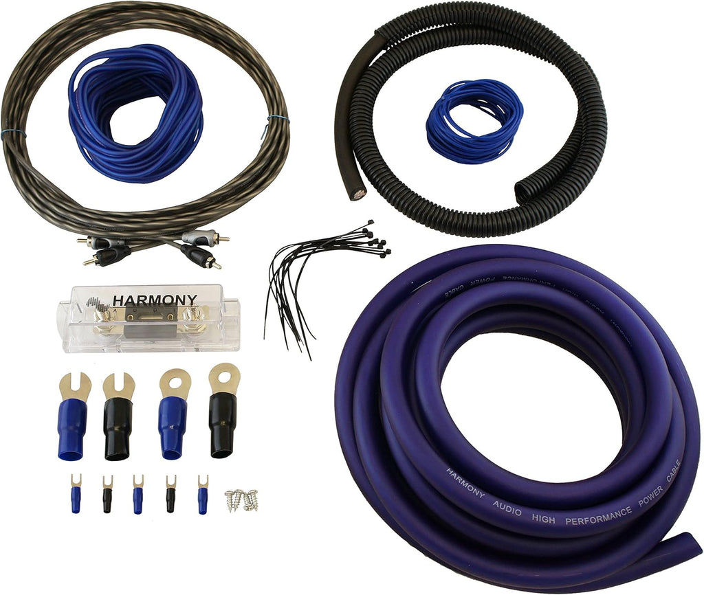 Car Stereo Class D Mono Subwoofer Amplifier Bundle with Amp Kit F432360
