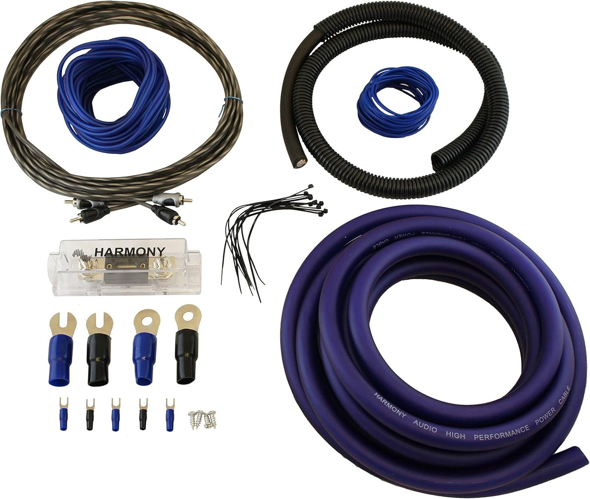 Car Stereo Class D Mono Subwoofer Amplifier Bundle with Amp Kit F432360