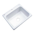 White Acrylic Single Bowl Kitchen Sink H4347