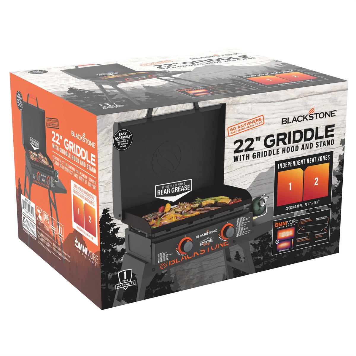 22 Propane Griddle with Stand and Adapter Hose R78664