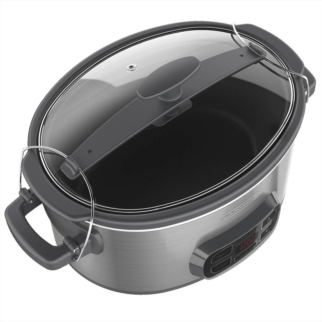 Digital Slow Cooker with 7 Quart Capacity, Stainless Steel G685261