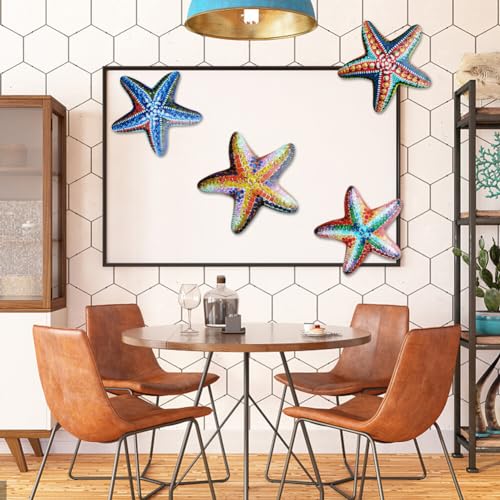 Peach Iron Starfish Wall Decor X2994