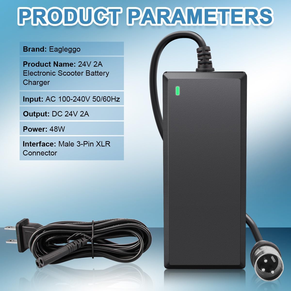24V 2A XLR Electric Scooter Battery Charger R394971