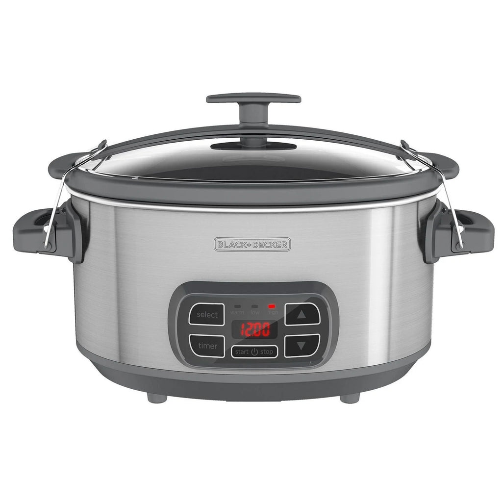 Digital Slow Cooker with 7 Quart Capacity, Stainless Steel G685261