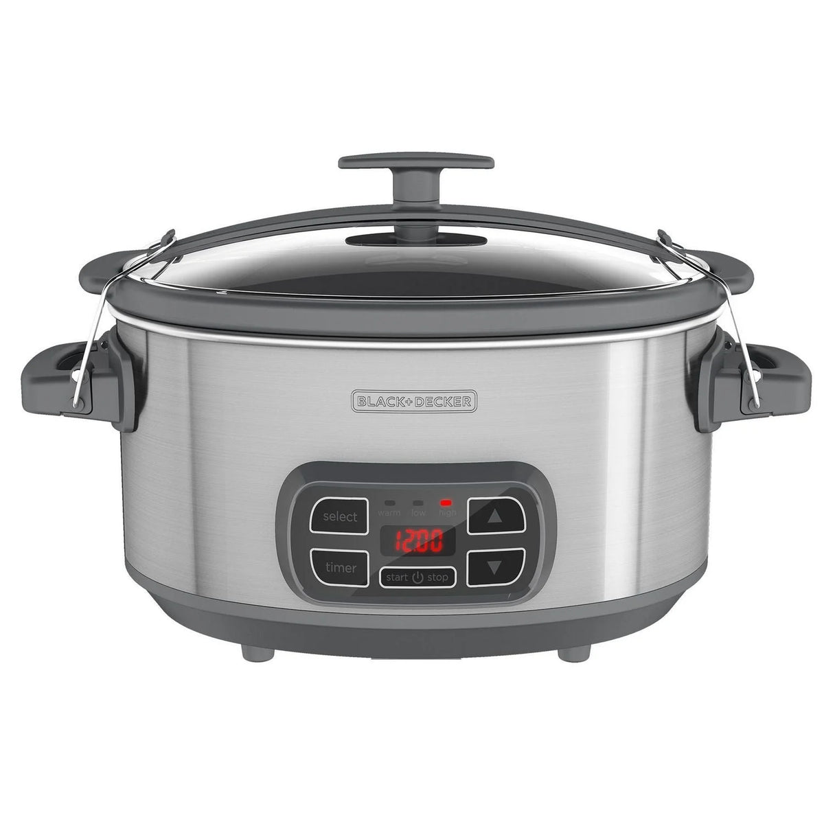 Digital Slow Cooker with 7 Quart Capacity, Stainless Steel G685261