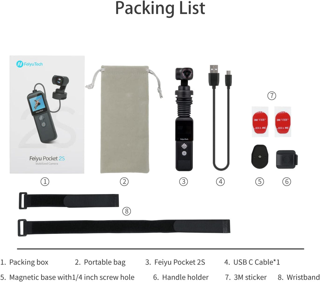 3-axis Stabilizer Gimbal with 4K Video 130° Wide Angle Camera V981