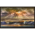 Orange Canvas in Floating Frame T95191