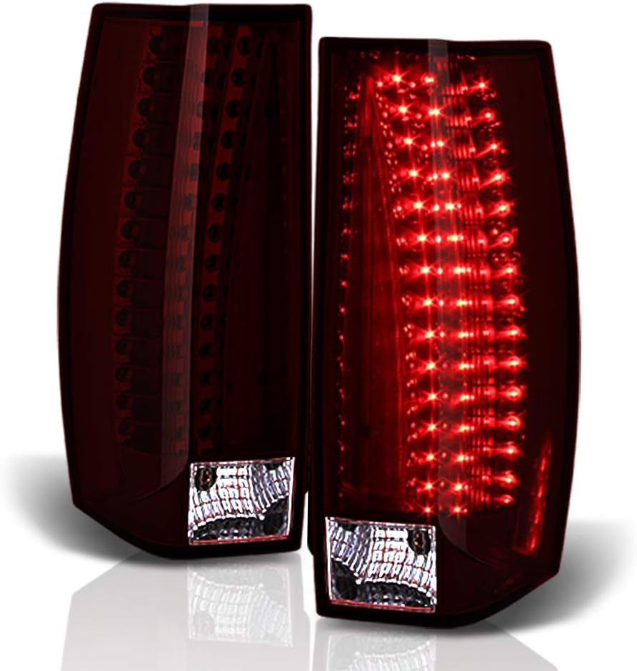 Red Smoke LED Tail Lights Brake Lamps Driver & Passenger Side V2398