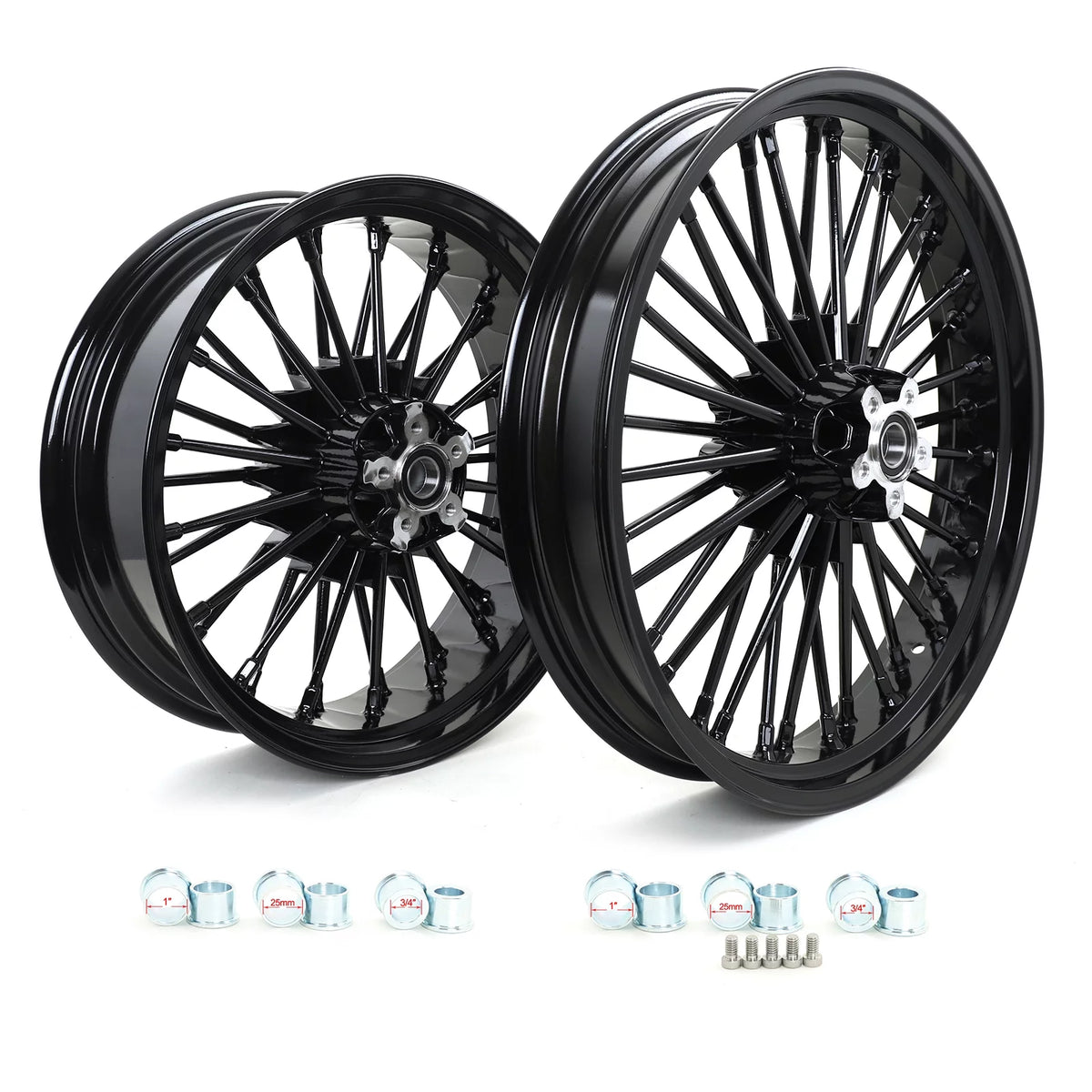 21x3.5 18x5.5 Fat Spoke Wheels Rim for Harley Dyna Wide Glide FXDWG 2006-2017 P61972