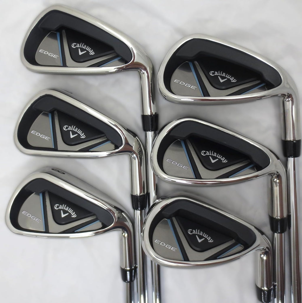 Complete Golf Set Driver Wood Hybrid Irons Putter Right Handed Regular Flex Black White Blue U78725