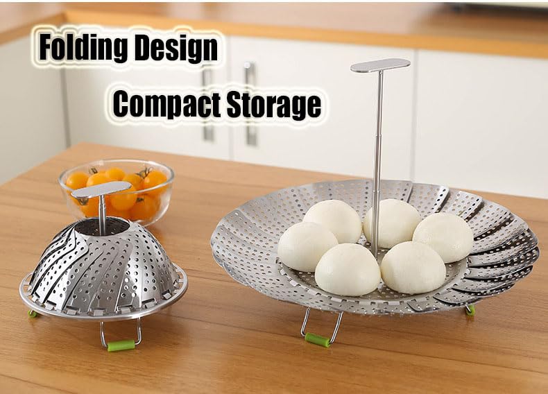 Expandable Steel Vegetable Steamer Basket (5.5"-9") R3478