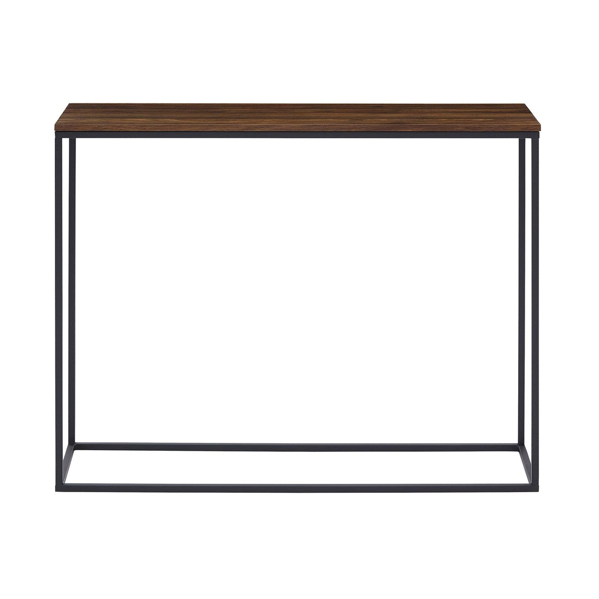 42-Inch Metal Entry Table White Faux Marble Gold Q7847