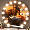 32" x 28" Black Vanity Mirror with Lights N79729