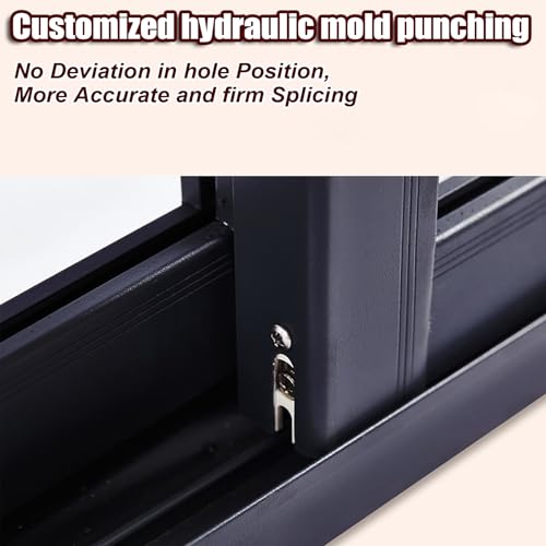 Small Horizontal Transom Sliding Door Windows, Double Slide Aluminum Alloy Frame Window, L 40cm~W 40cm P310764