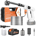 Cordless Battery Powered Pressure Washer with Foam Cannon and 6-in-1 Nozzle O77458