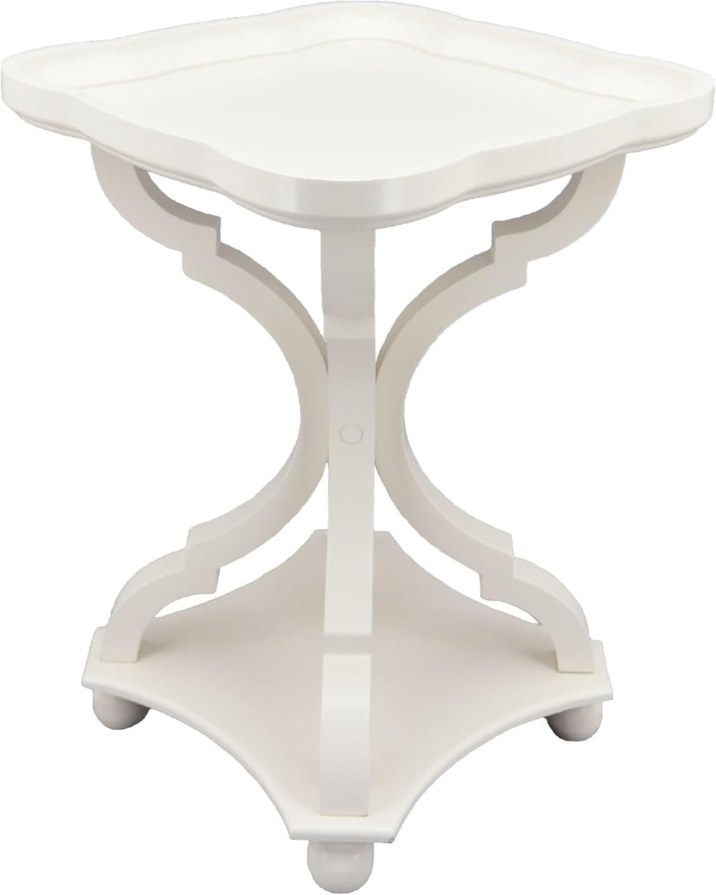 Off/White MDF Tray Top End Table G424994