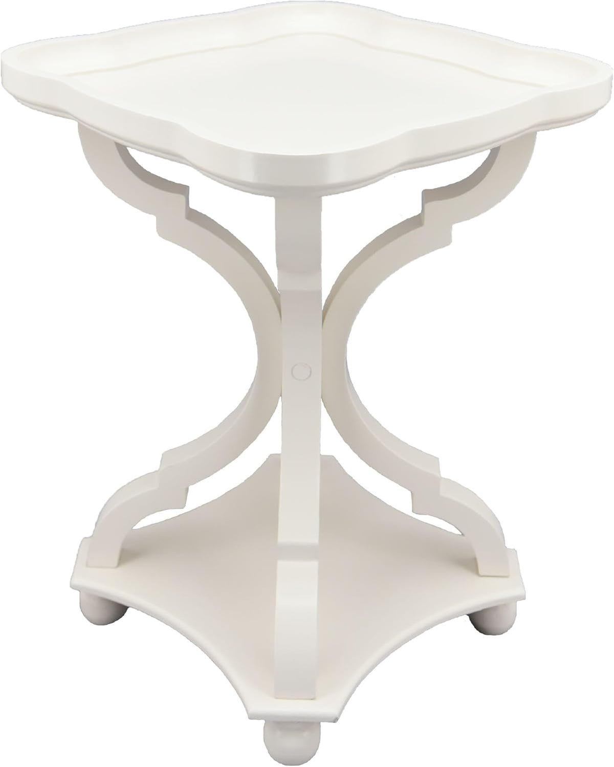 Off/White MDF Tray Top End Table G424994