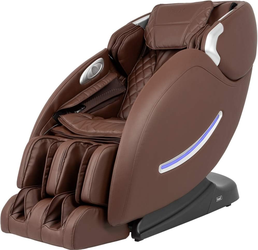 Brown Full Body L-Track Massage Chair with 2 Step Zero Gravity L79805