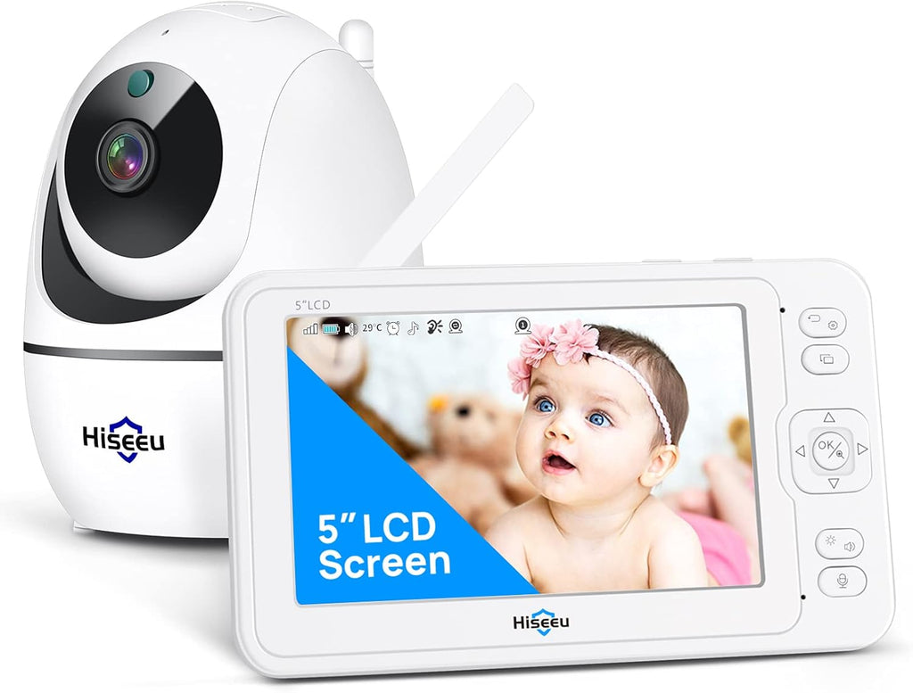 5 Video Baby Monitor with 1080P Camera, 2-Way Talk, Night Vision U108