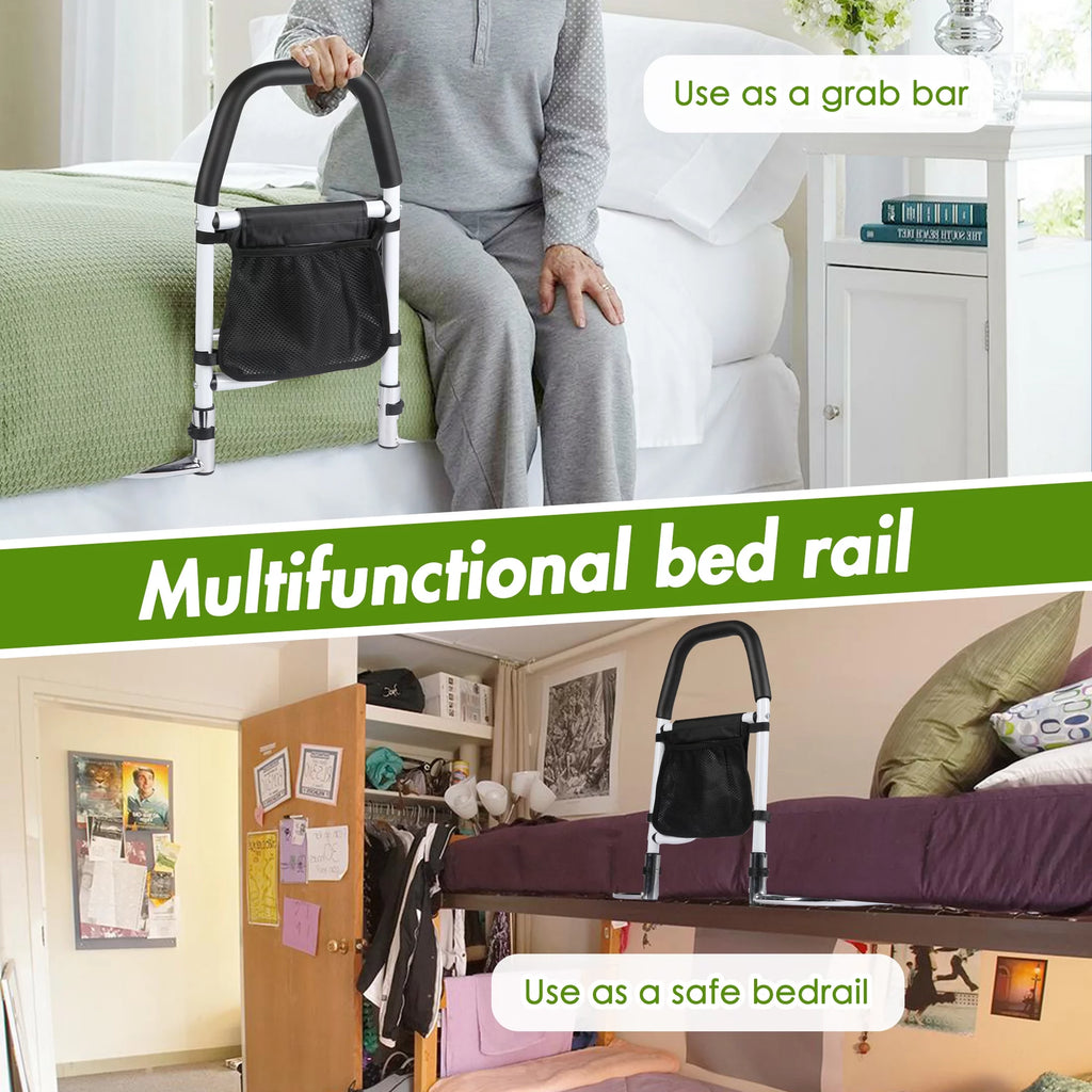 Bed Assist Rail with Anchor Strap and Storage Pocket L7497