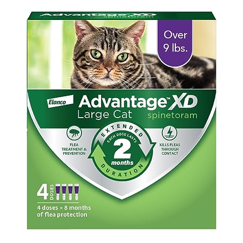Large Cat Flea Prevention Treatment, 4 Topical Doses G718654