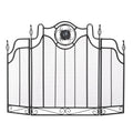 Black Fireplace Screen J97569