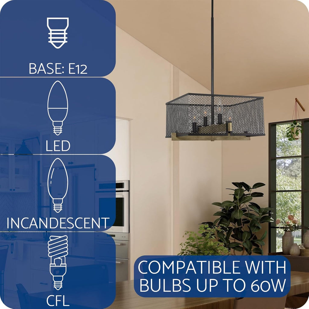 4-Light Pendant Light Chandelier C371