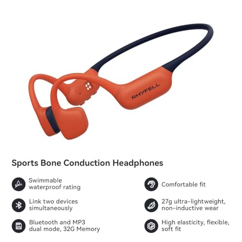 32G Memory Bluetooth 5.4 IP68 Waterproof Open-Ear Sports Headphones S253