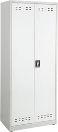 Steel Storage Cabinet 72 High Wall Mountable Gray H64223