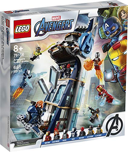 Avengers Tower Battle Building Toy with Superhero Minifigures (685 Pieces) L485