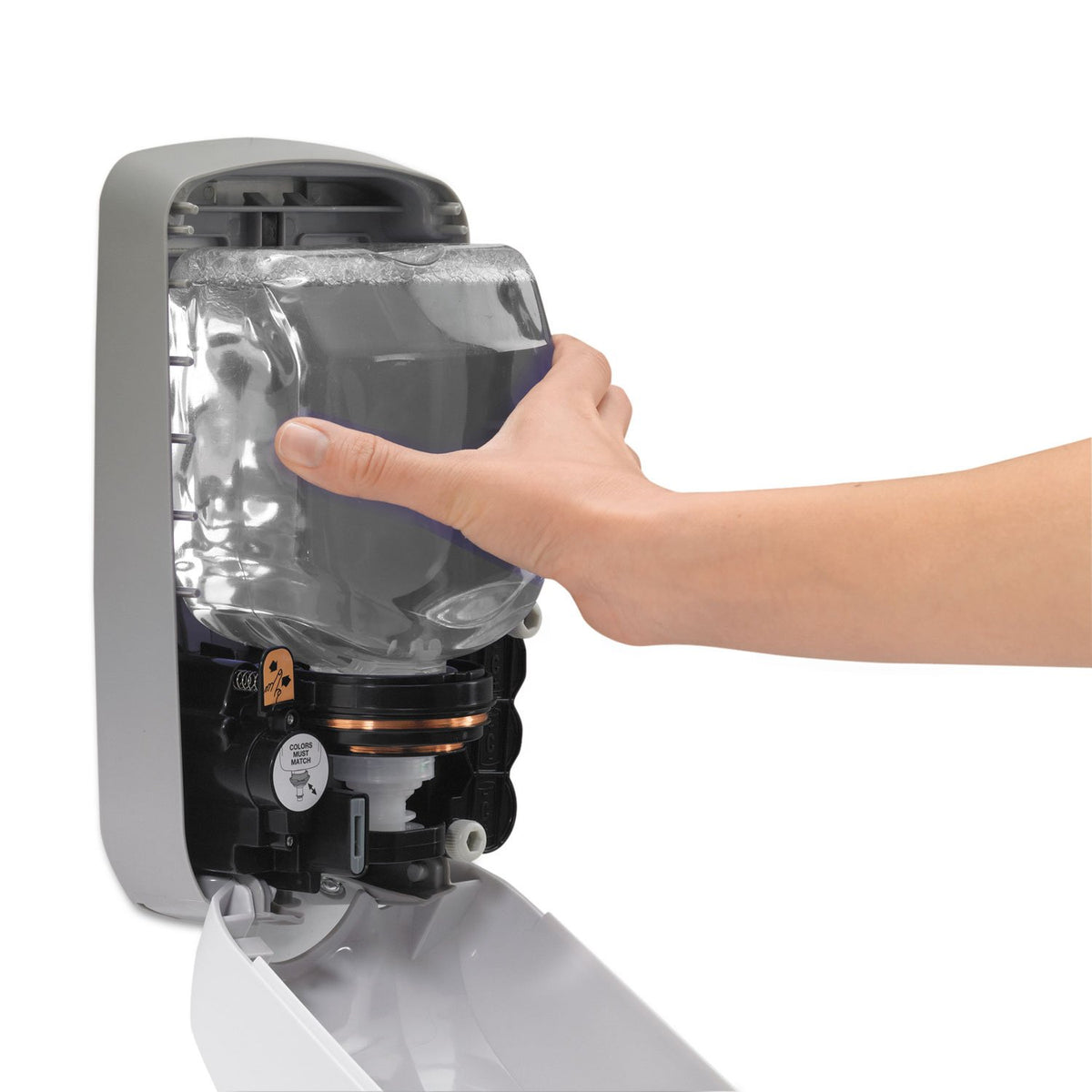 Dove Grey Foam Hand Sanitizer Dispenser for 1200 mL Refills B3739