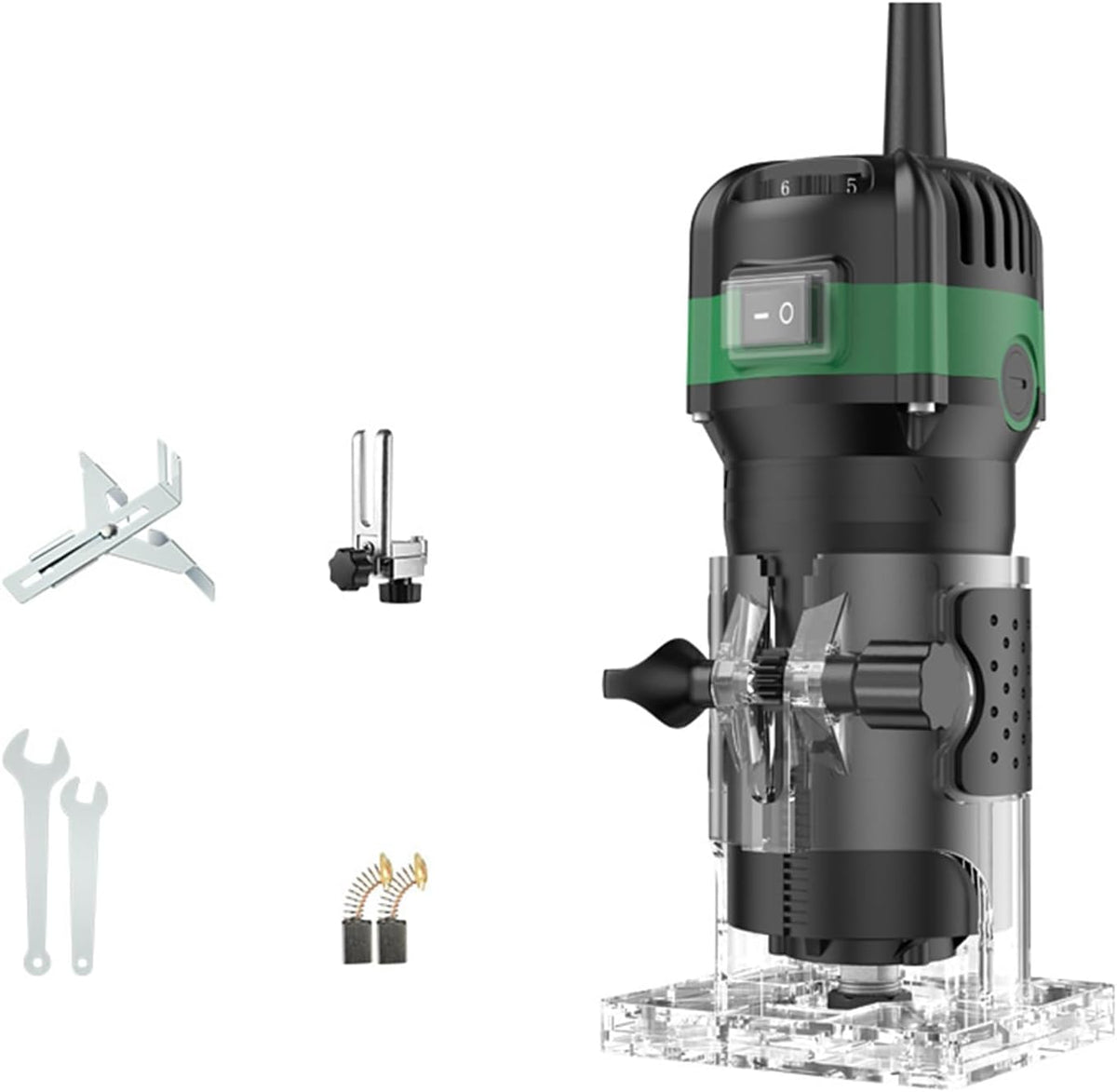 Electric Hand Trimmer Router 33000RPM 110V 800W 6.35mm Collets Q435127
