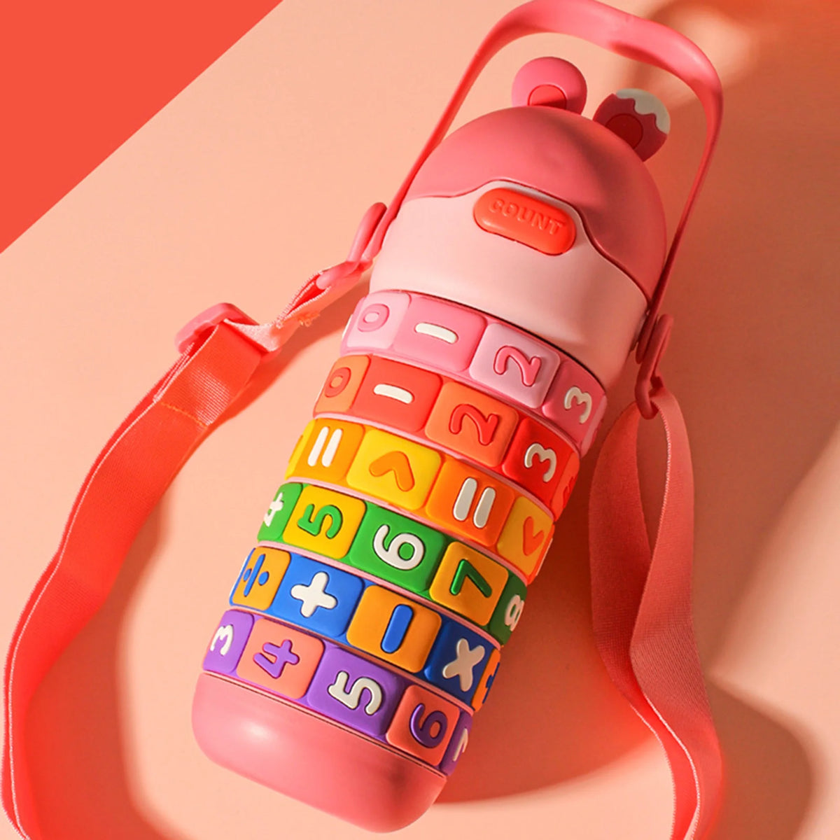 430ml Kids Stainless Steel Insulated Water Bottle with Straw T3009
